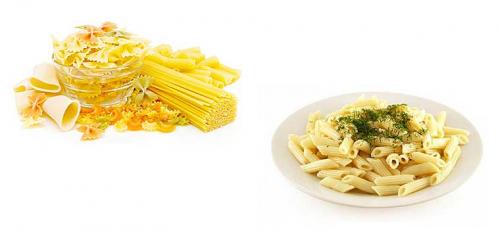 Сколько калорий в макаронах. Диетические свойства: