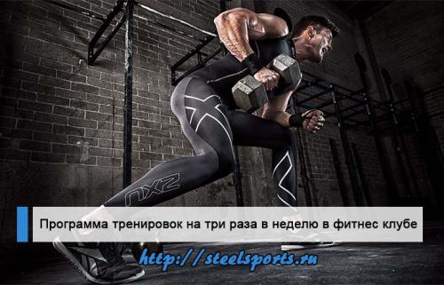 Программа тренировок для мужчин 3 раза в неделю. Программа тренировок три раза в неделю