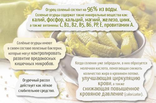 БЖУ огурцы соленые на 100 грамм. Огурец солёный 01
