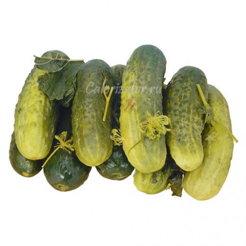 100 грамм соленых огурцов - это сколько. Огурец маринованный