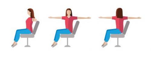 Скрытый фитнес на рабочем месте. Занятия за столом Не отходя от своего рабочего места и не нарушая производственный процесс можно выполнять 06