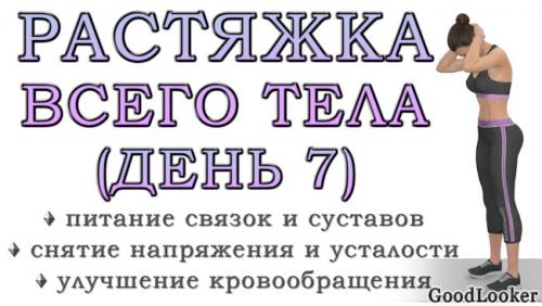 Комплекс упражнений по растяжке всего тела для.. Простая растяжка для всего тела на 30 минут: День 7 (Программа для начинающих на 7 дней)