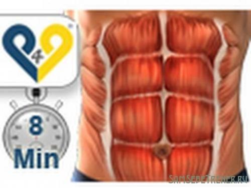 Пресс за 8 минут для женщин. Пресс за 8 минут